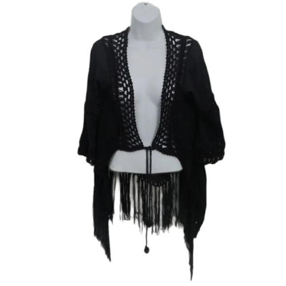Another Story Bolero with Fringe & Crocheting, S - Picture 2 of 10
